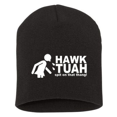 Hawk Tuah Spit On That Thang Funny Interview Meme Short Acrylic Beanie