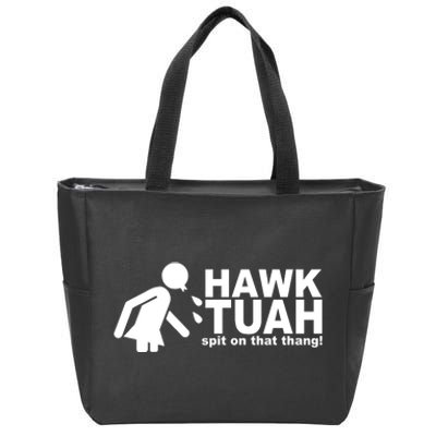 Hawk Tuah Spit On That Thang Funny Interview Meme Zip Tote Bag