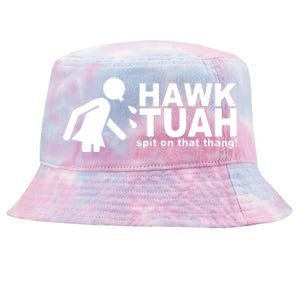 Hawk Tuah Spit On That Thang Funny Interview Meme Tie-Dyed Bucket Hat