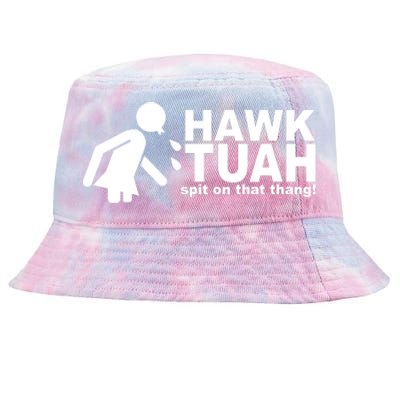 Hawk Tuah Spit On That Thang Funny Interview Meme Tie-Dyed Bucket Hat