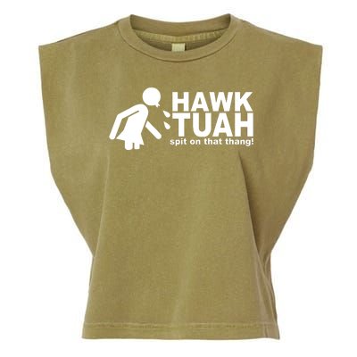 Hawk Tuah Spit On That Thang Funny Interview Meme Garment-Dyed Women's Muscle Tee