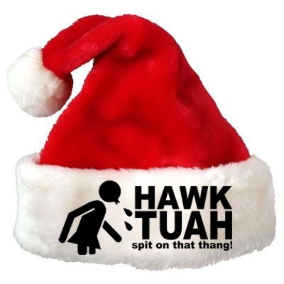 Hawk Tuah Spit On That Thang Funny Interview Meme Premium Christmas Santa Hat