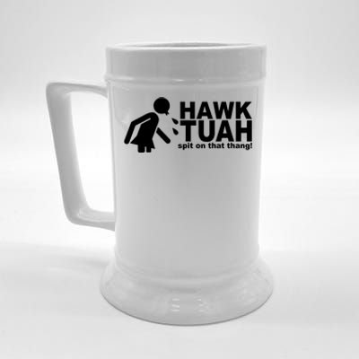 Hawk Tuah Spit On That Thang Funny Interview Meme Beer Stein