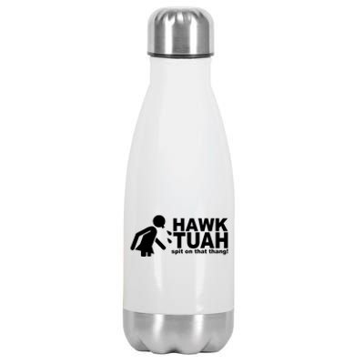 Hawk Tuah Spit On That Thang Funny Interview Meme Stainless Steel Insulated Water Bottle