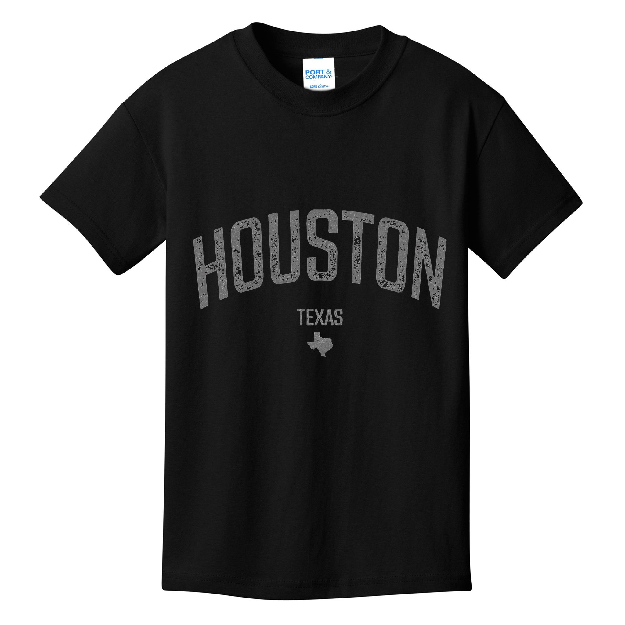 Houston Texas Souvenir Vintage Distressed Texas Houston Kids T-Shirt