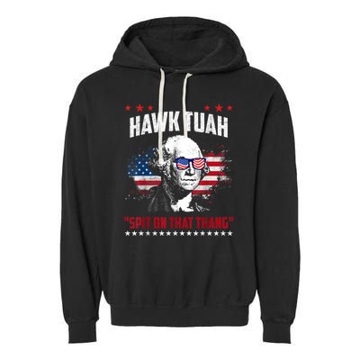 Hawk Tush Spit On That Thing Funny Garment-Dyed Fleece Hoodie