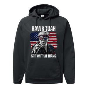 Hawk Tush Spit On That Thing Funny Performance Fleece Hoodie