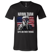 Hawk Tush Spit On That Thing Funny V-Neck T-Shirt