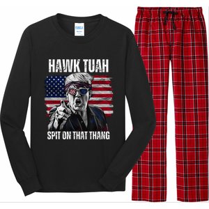 Hawk Tush Spit On That Thing Funny Long Sleeve Pajama Set