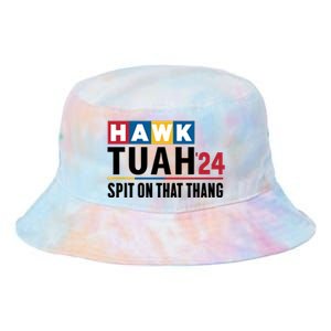 Hawk Tuah Spit On That Thang Trending Tie Dye Newport Bucket Hat