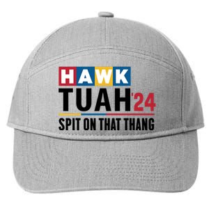 Hawk Tuah Spit On That Thang Trending 7-Panel Snapback Hat