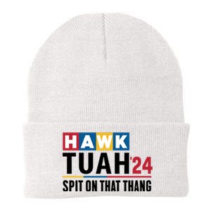 Hawk Tuah Spit On That Thang Trending Knit Cap Winter Beanie