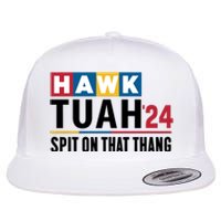 Hawk Tuah Spit On That Thang Trending Flat Bill Trucker Hat