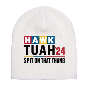 Hawk Tuah Spit On That Thang Trending Short Acrylic Beanie