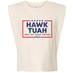 Hawk Tuah 24 Spit On That Garment-Dyed Women's Muscle Tee