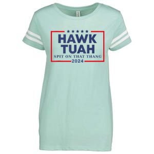 Hawk Tuah 24 Spit On That Enza Ladies Jersey Football T-Shirt