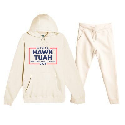 Hawk Tuah 24 Spit On That Premium Hooded Sweatsuit Set