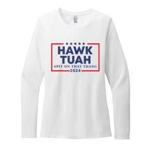 Hawk Tuah 24 Spit On That Womens CVC Long Sleeve Shirt