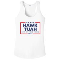 Hawk Tuah 24 Spit On That Ladies PosiCharge Competitor Racerback Tank