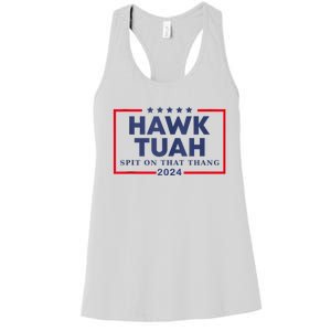 Hawk Tuah 24 Spit On That Women's Racerback Tank