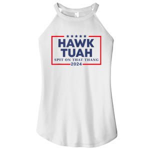 Hawk Tuah 24 Spit On That Women's Perfect Tri Rocker Tank