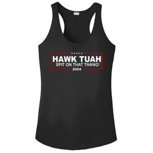 Hawk Tuah Spit On That Thang 2024 Funny Election Meme Ladies PosiCharge Competitor Racerback Tank