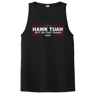 Hawk Tuah Spit On That Thang 2024 Funny Election Meme PosiCharge Competitor Tank