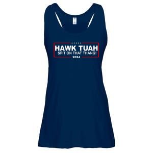 Hawk Tuah Spit On That Thang 2024 Funny Election Meme Ladies Essential Flowy Tank