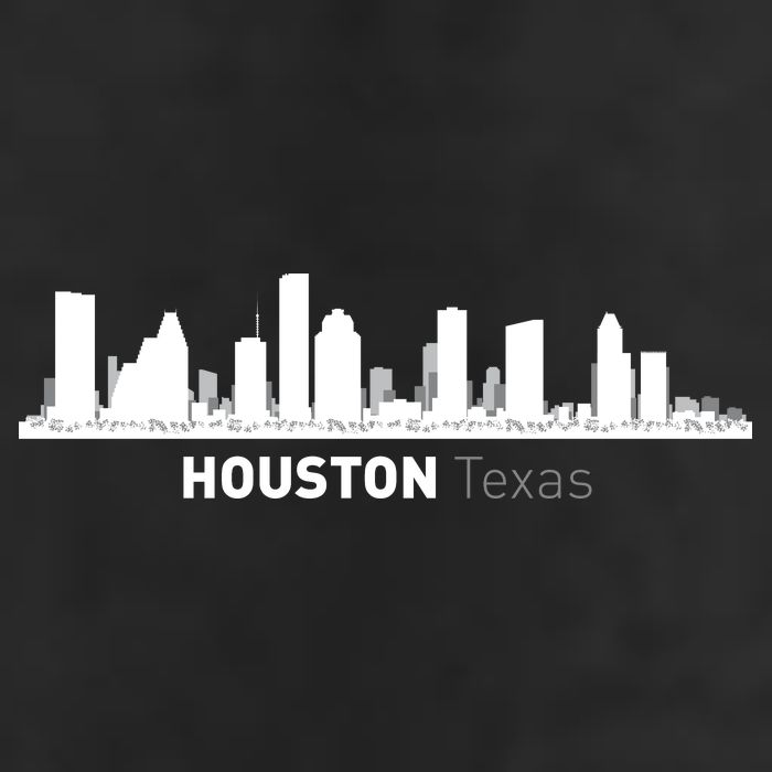 Houston Texas Skyline Adult Drive Performance Visor