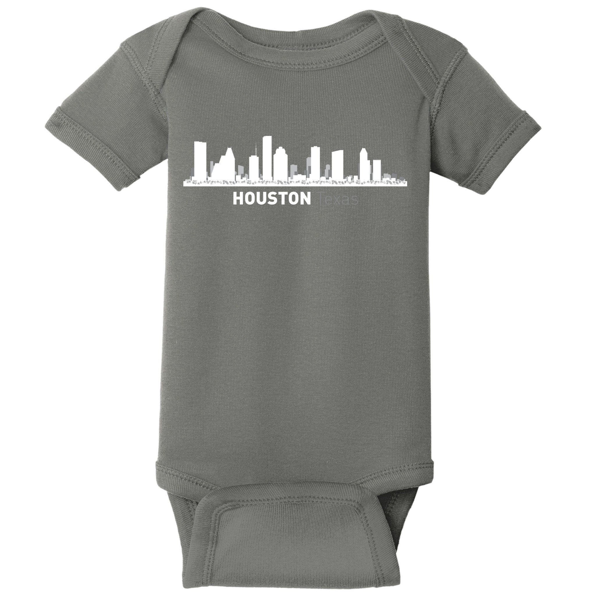 Houston Texas Skyline Baby Bodysuit