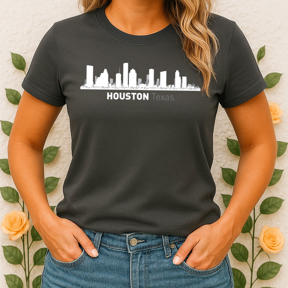 Houston Texas Skyline Womens T-Shirt