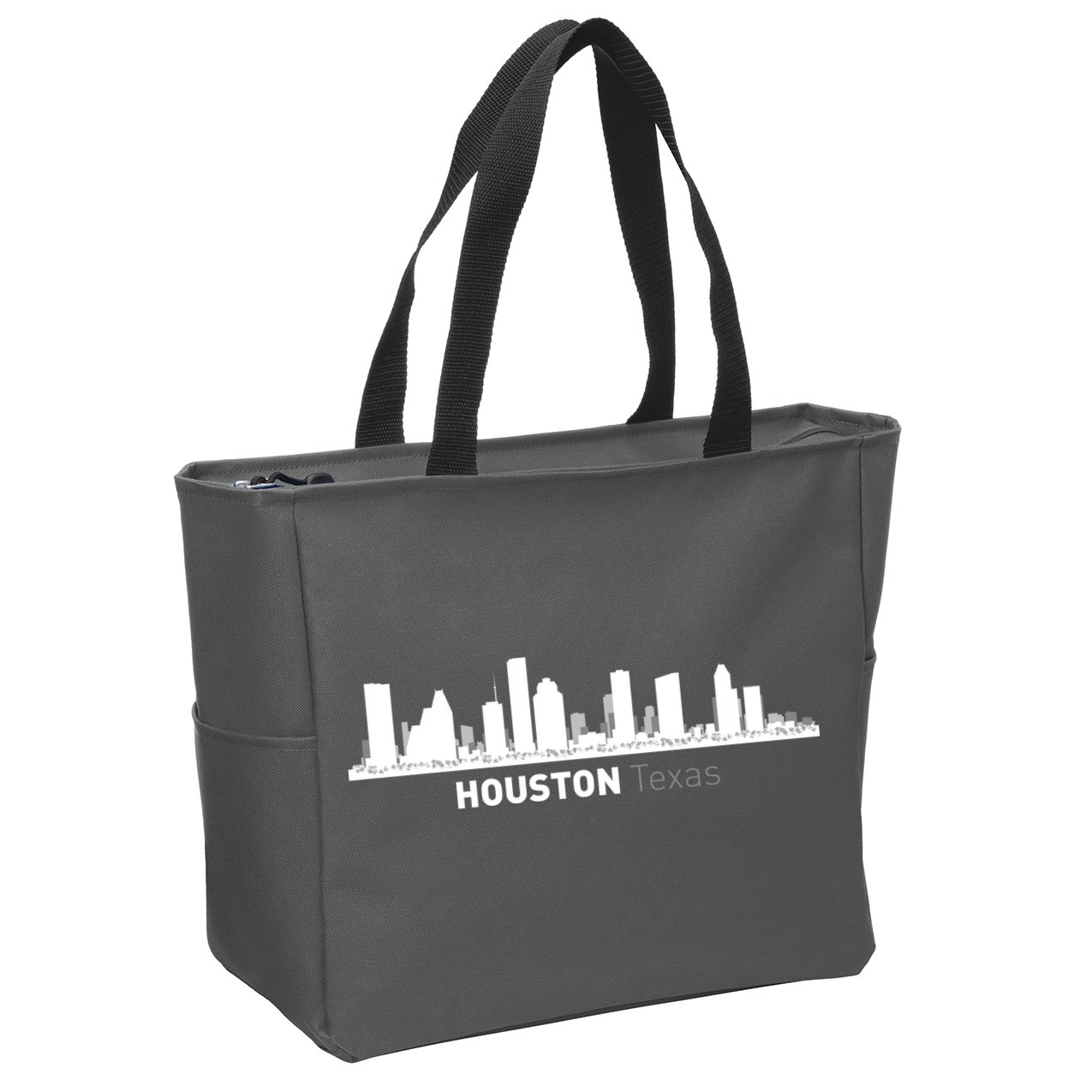 Houston Texas Skyline Zip Tote Bag