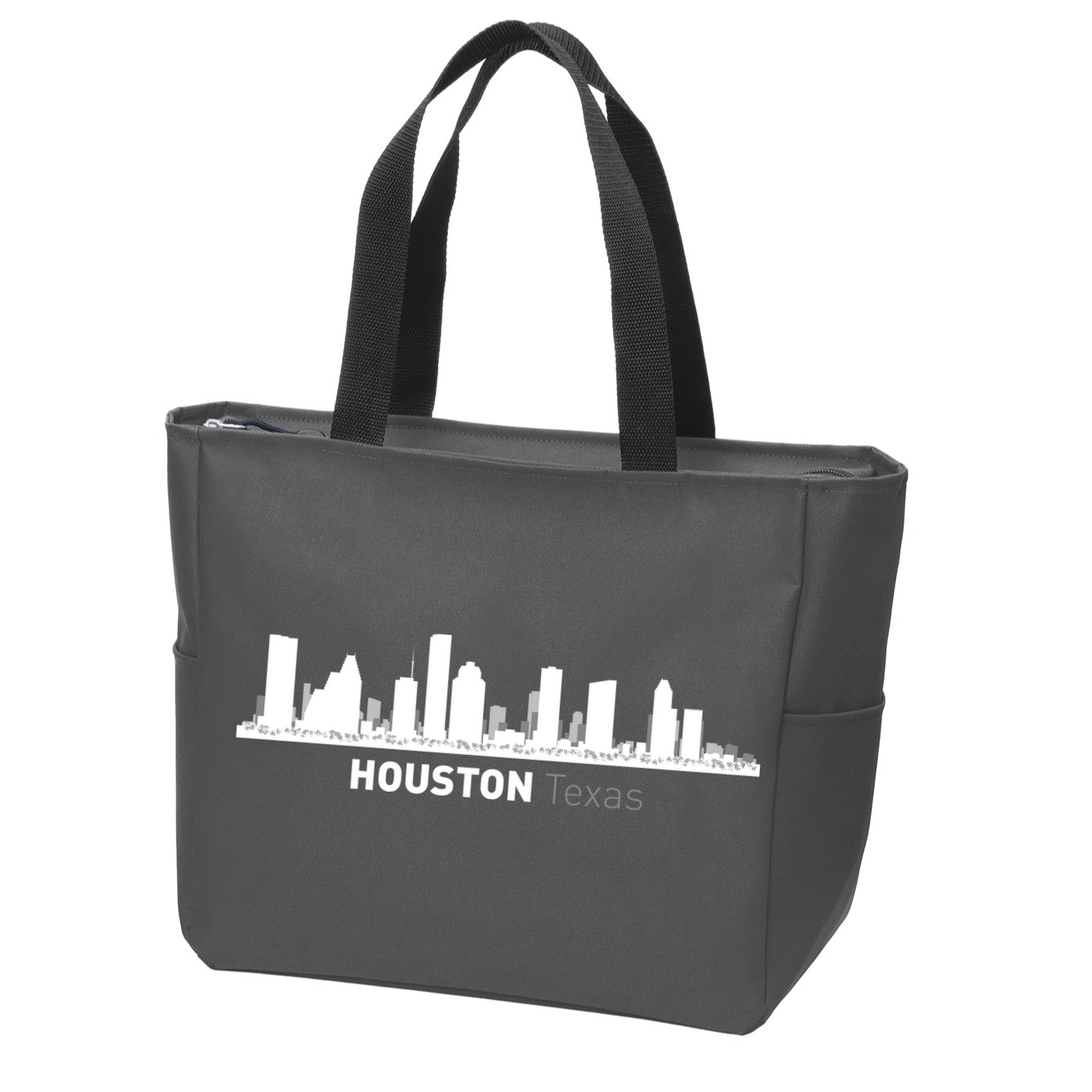 Houston Texas Skyline Zip Tote Bag