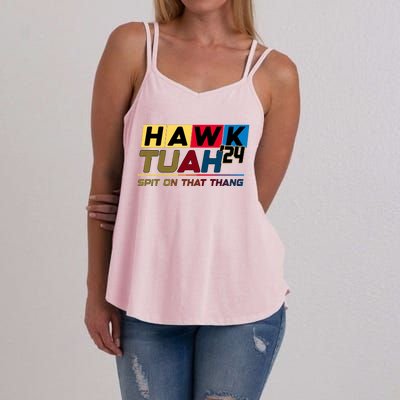 Hawk Tuah Spit On That Thang Trending Women's Strappy Tank