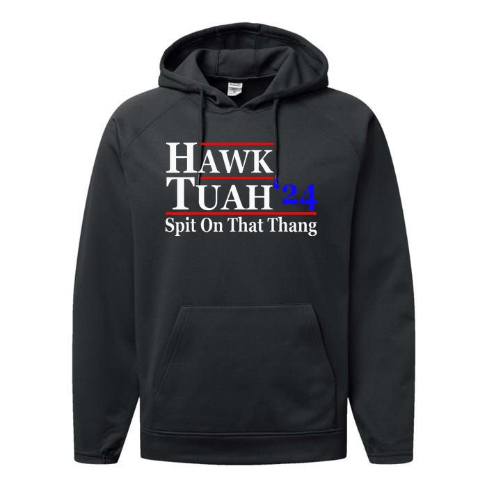 Hawk Tuah Spit On That Thing Presidential Performance Fleece Hoodie