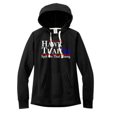 Hawk Tuah Spit On That Thing Presidential Women's Fleece Hoodie