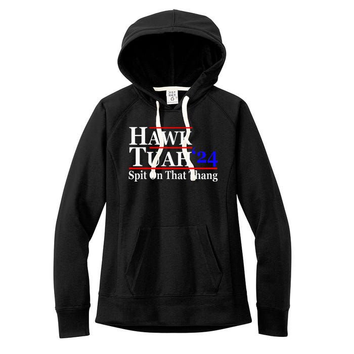 Hawk Tuah Spit On That Thing Presidential Women's Fleece Hoodie