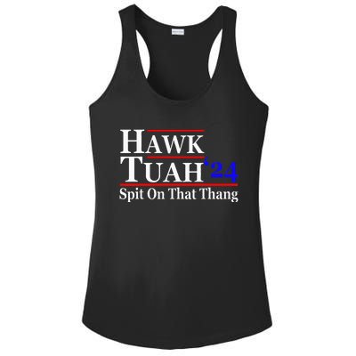 Hawk Tuah Spit On That Thing Presidential Ladies PosiCharge Competitor Racerback Tank