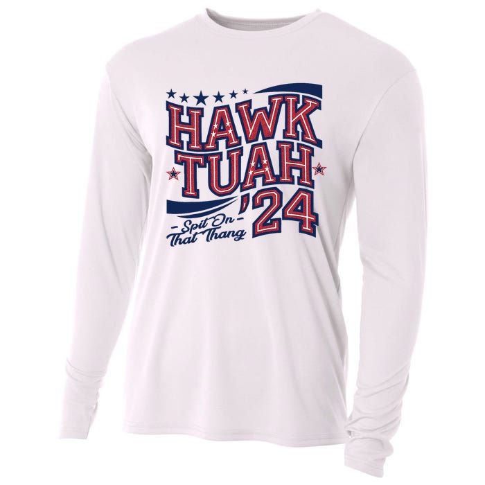 Hawk Tush Spit On That Thing Presidential Candidate Parody Cooling Performance Long Sleeve Crew