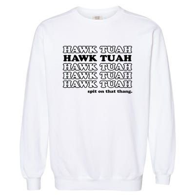 Hawk Tush Spit On That Thang Funny Gag Gift Garment-Dyed Sweatshirt