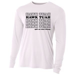 Hawk Tush Spit On That Thang Funny Gag Gift Cooling Performance Long Sleeve Crew