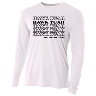 Hawk Tush Spit On That Thang Funny Gag Gift Cooling Performance Long Sleeve Crew