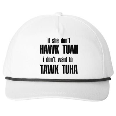 Hawk Twah Spit On That Thang Funny Gif Snapback Five-Panel Rope Hat