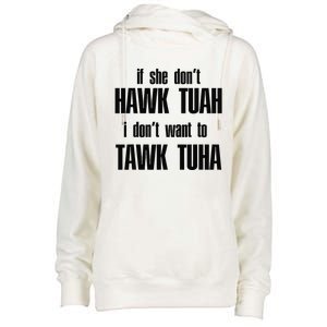 Hawk Twah Spit On That Thang Funny Gif Womens Funnel Neck Pullover Hood