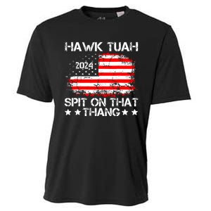 Hawk Tuah Spit On That Thang Trending Cooling Performance Crew T-Shirt