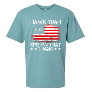 Hawk Tuah Spit On That Thang Trending Sueded Cloud Jersey T-Shirt