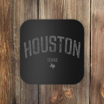 Houston Texas Souvenir Vintage Distressed Texas Houston Coaster