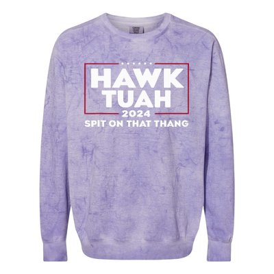 Hawk Tush Spit On That Thing Presidential Candidate Colorblast Crewneck Sweatshirt