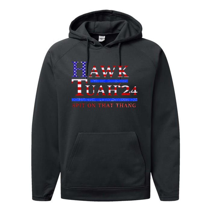 Hawk Tush Spit On That Thing Presidential Candidate Parody Performance Fleece Hoodie