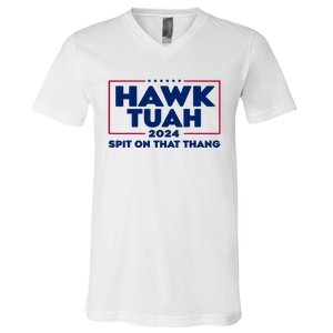 Hawk Tuah Spit On That Thang Trending V-Neck T-Shirt